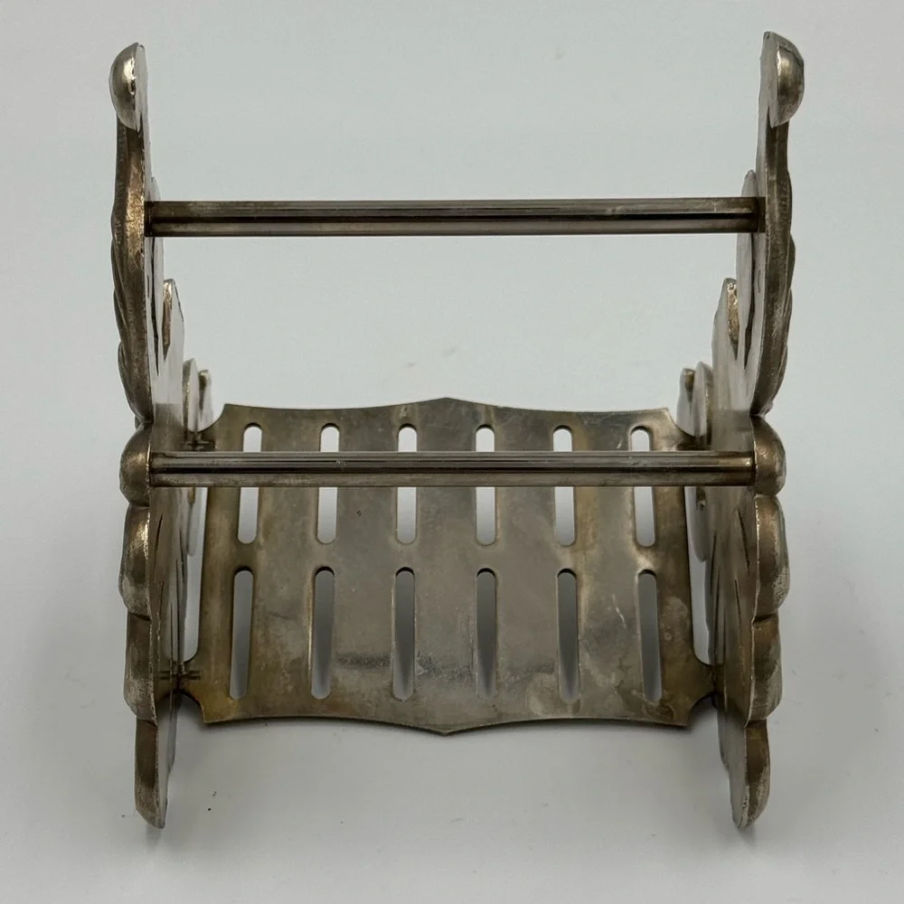 Vintage Silver Plate 12 Slot Knife Rest